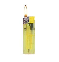 Encendedor colores surtidos transparente recargable e 8x2,5x1cm euro/u
