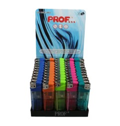 Encendedor colores surtidos transparente recargable e 8x2,5x1cm euro/u
