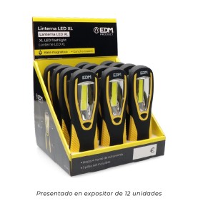 Linterna led xl con gancho + iman 3xaa (pilas incluidas)