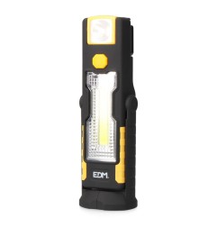 Linterna led xl doble funcion con gancho + iman 3xaaa (pilas incluidas)