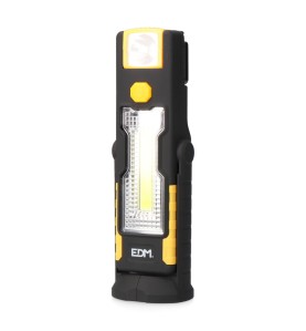Linterna led xl doble funcion con gancho + iman 3xaaa (pilas incluidas)