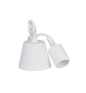 Lámpara colgante de silicona e27 60 w color blanco