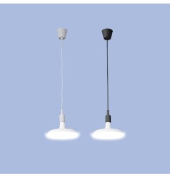 Lámpara colgante de silicona e27 60 w color blanco