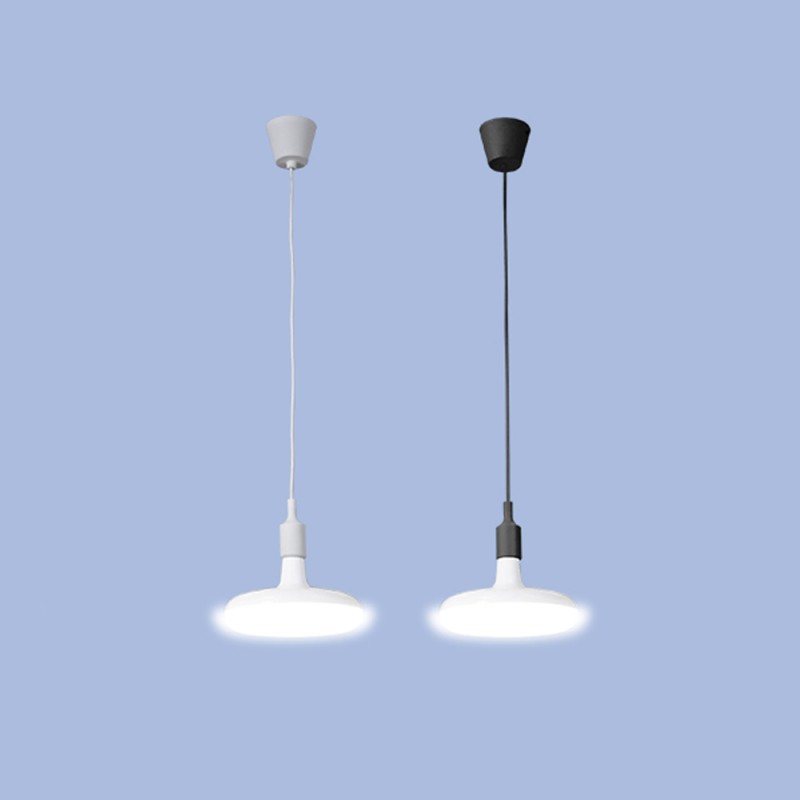 Lámpara colgante de silicona e27 60 w color blanco