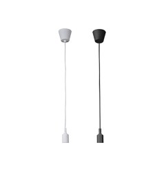 Lampara colgante de silicona e27 60 w color negro