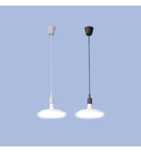 Lampara colgante de silicona e27 60 w color negro