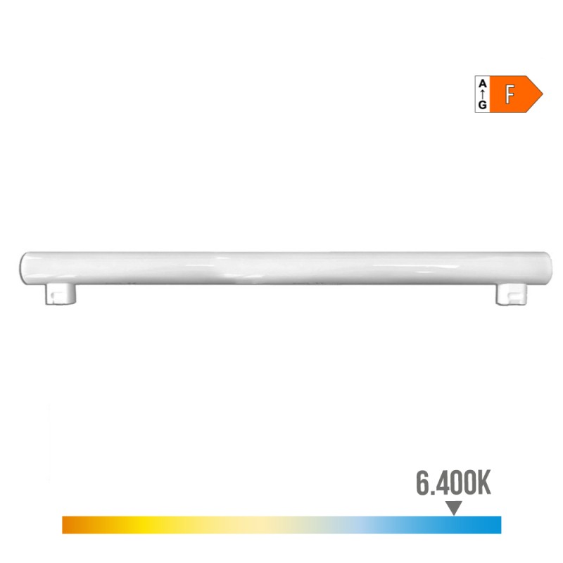 Linestra led 2 casquillos s14s 9 w 950 lm 6400 k luz fria 500 x 30 x 47 mm