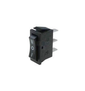 Interruptor on-off-on estrecho 15a 250v negro
