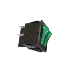 Interruptor doble 15a 250v verde