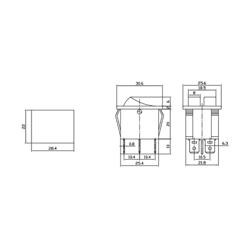 Interruptor doble 15a 250v verde