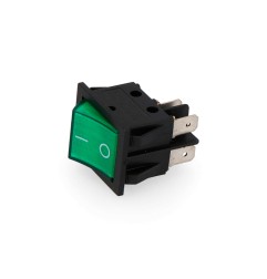 Interruptor bipolar 15a 250v verde empotrable