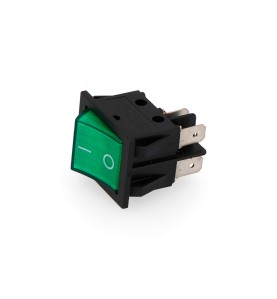 Interruptor bipolar 15a 250v verde empotrable