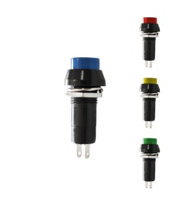 Interruptor unipolar base redonda 1a 250v colores surtidos