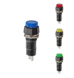 Interruptor unipolar base hexagonal 1a 250v, colores surtidos