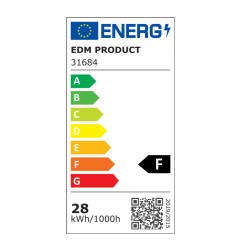 Regleta led 28 w 6500 k luz fria 2700 lm 89,7 x 3,1 x 8 cm