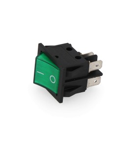 Interruptor bipolar 15a 250v verde (envasado)