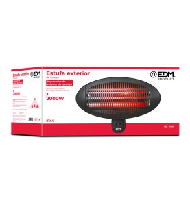 Estufa de cuarzo de exterior 2000 w soporte a pared