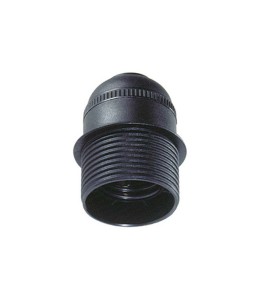 Portalamparas semiroscado e27 negro solera 6829ctn