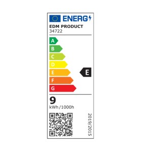 Aplique led oval blanco 9 w 4000 k luz dia ip65 21,2 x 11,8 x 6,6 cm