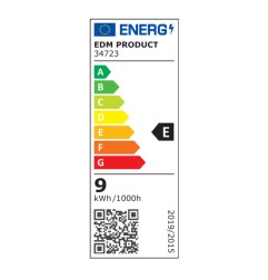 Aplique led oval rejilla exterior 9 w 1066 lm 4000k ip65 11,8 x 21,2 x 9 cm