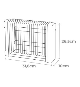 Mata insectos profesional eléctrico 2x6w 30m² 31,6x10x26,5cm 340° color negro edm