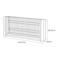 Mata insectos profesional eléctrico 2x10w 80m² 43,7x10x26,5cm 340° color negro edm