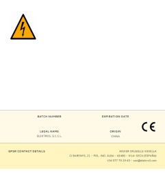 Mata insectos profesional eléctrico 2x10w 80m² 43,7x10x26,5cm 340° color negro edm