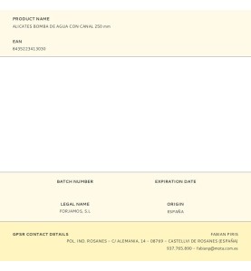 Alicates bomba de agua con canal 250 mm