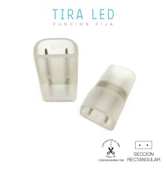 Empalme recto para dos tiras de led