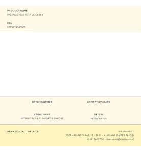 Palanca 75cm pata de cabra