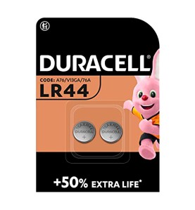 Micro pila de boton alkalina lr44 1,5v (blister 2 unid.) ø11,6x5,4mm