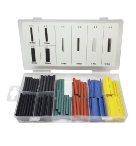 Set de 120 fundas termo retractil varios colores y tamaños