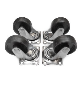 Set 4 ruedas 50mm negras