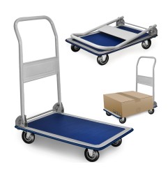 Carretilla metàlica plegable con ruedas max. 150kg 73x47x83cm