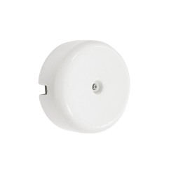 Caja de empalmes superficie, embellecedor porcelana serie vintage ø110mm, estructura interior ø80x40mm blanca