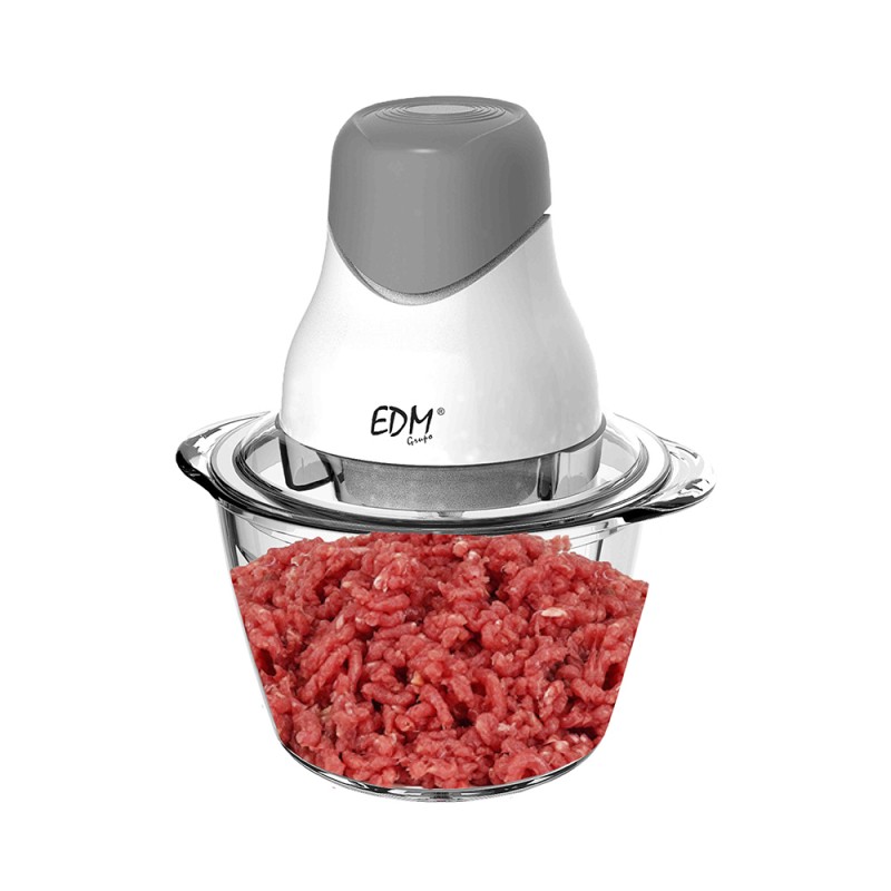 Picadora con recipiente de cristal 320 w