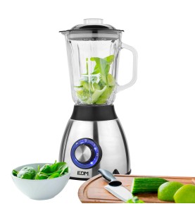 Batidora de vaso mezclador de cristal 550 w 1,5 l