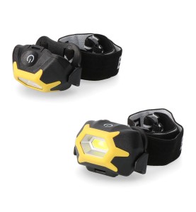 Linterna frontal led a pilas (pilas incluidas)