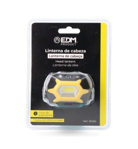 Linterna frontal led a pilas (pilas incluidas)