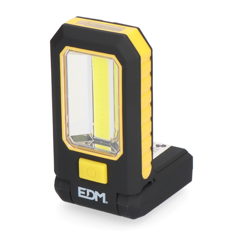 Linterna led cob xl 150 lm + 3 mini led 7 lm, con gancho e iman 3 x aaa (incluidas)