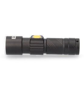 Linterna mini con zoom 1 led 120lm/40lm/ flash 9.000k recargable con usb.