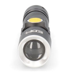 Linterna mini con zoom 1 led 120lm/40lm/ flash 9.000k recargable con usb.