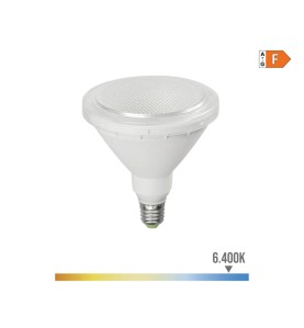 Bombilla par38 led e27 15w 1200lm 6400k luz fria ip64 ø12x13,8cm edm