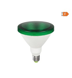 Bombilla par38 led e27 15w 1200lm luz verde ip64 ø12x13,8cm edm