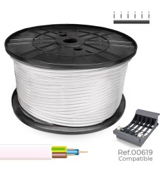 Manguera tubular vv-k06/1kv 3 g 1,50 mm² blanca, 200 m. (bobina grande)