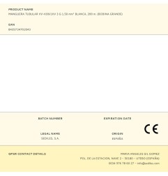 Manguera tubular vv-k06/1kv 3 g 1,50 mm² blanca, 200 m. (bobina grande)