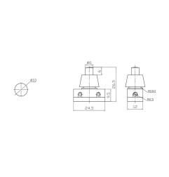 Interruptor unipolar pulsador 2a 250v blanco