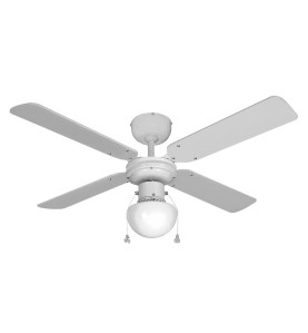 Ventilador de techo modelo caribe. color blanco. potencia: 50 w aspas: ø102 cm edm