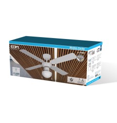 Ventilador de techo modelo caribe. color blanco. potencia: 50 w aspas: ø102 cm edm