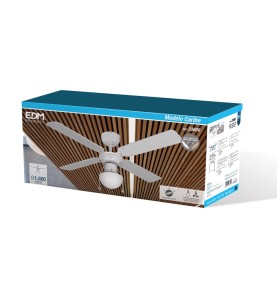 Ventilador de techo modelo caribe. color blanco. potencia: 50 w aspas: ø102 cm edm